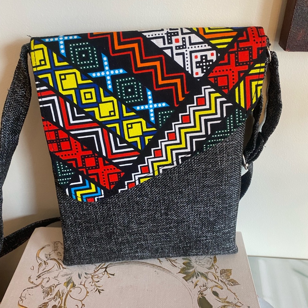 Tribal Patterned Crossbody Bag